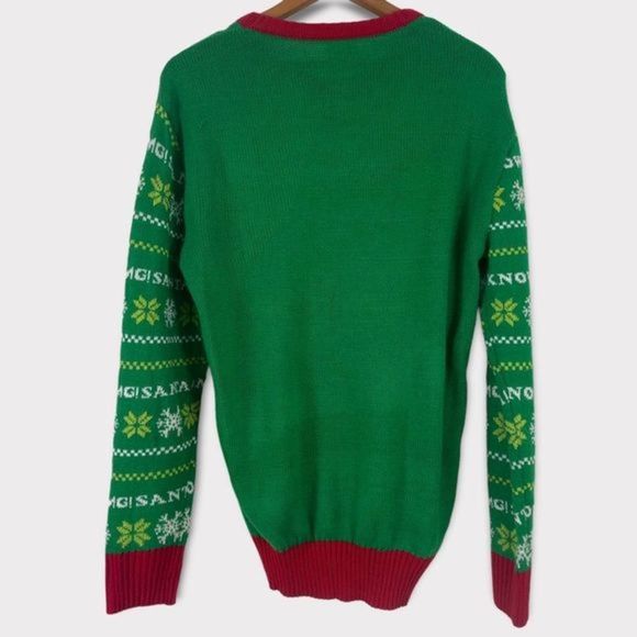 Elf Christmas Sweater Holiday Sweater Size M - Picture 2 of 4